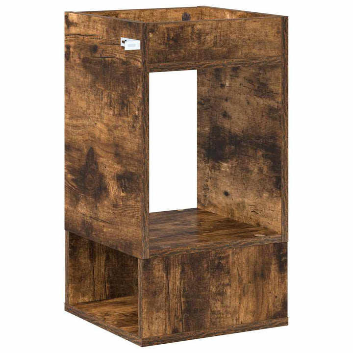 Endebord 2 pcs Røget eg 30 x 30 x 56 cm Konstrueret træ