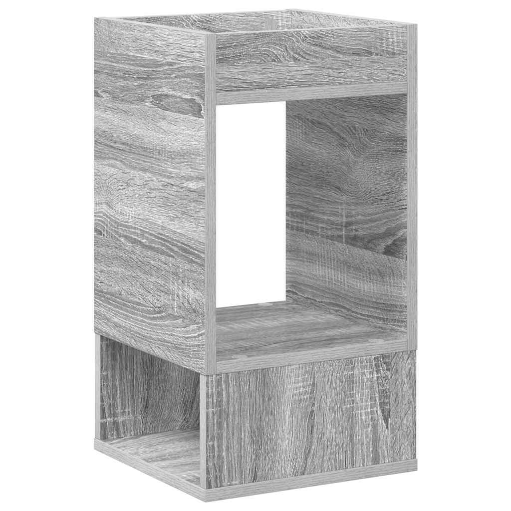 Endebord 2 pcs Grå Sonoma 30 x 30 x 56 cm Konstrueret træ