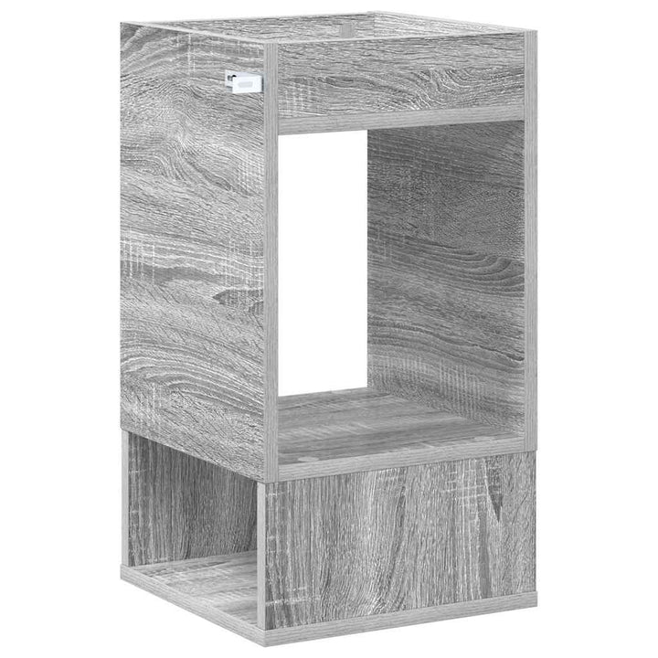 Endebord 2 pcs Grå Sonoma 30 x 30 x 56 cm Konstrueret træ