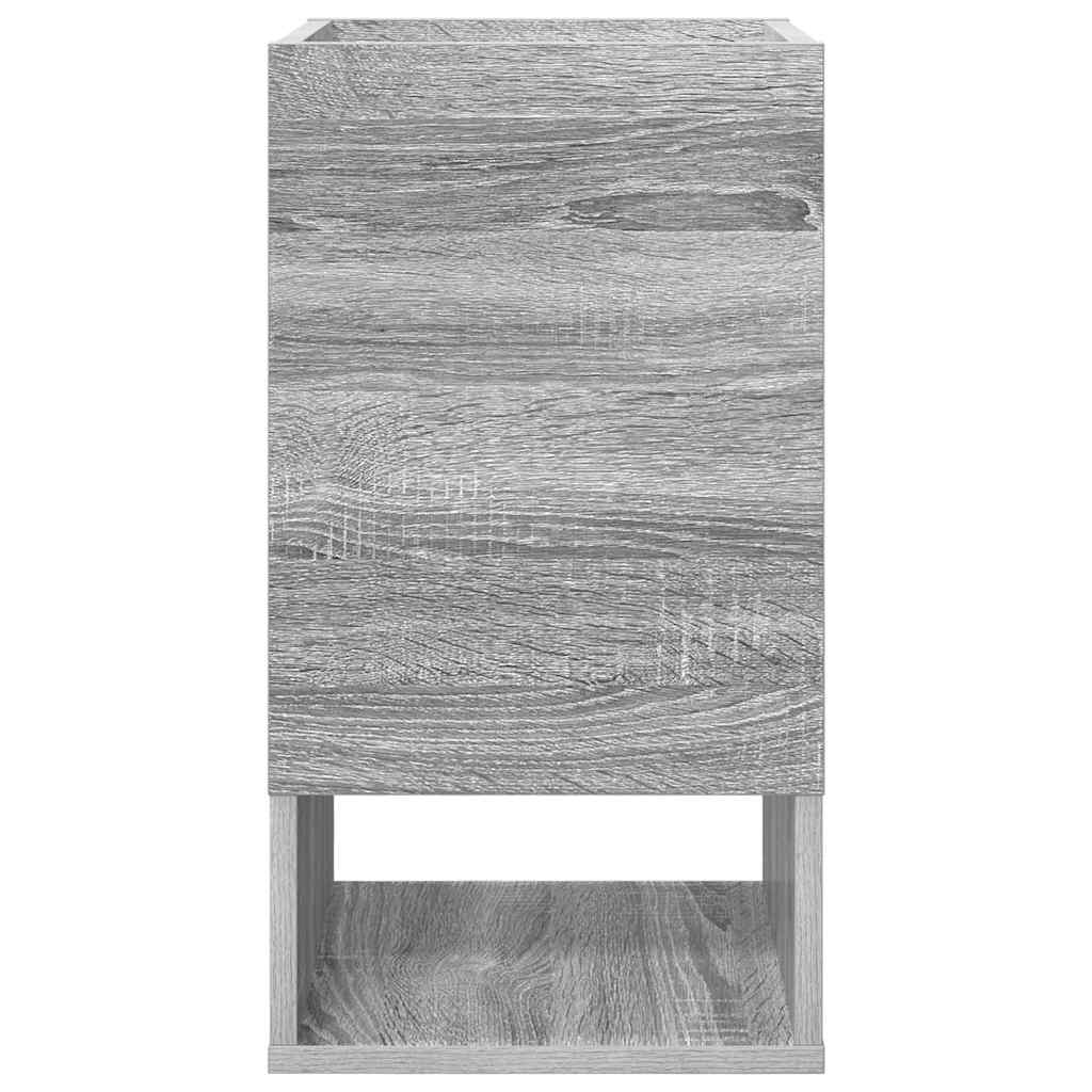 Endebord 2 pcs Grå Sonoma 30 x 30 x 56 cm Konstrueret træ