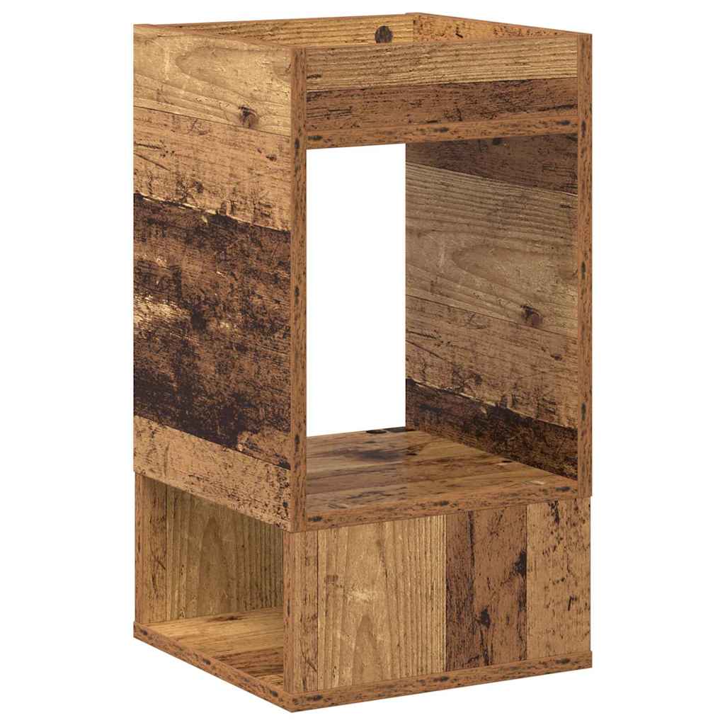 Endebord Gammelt træ 30 x 30 x 56 cm Konstrueret træ