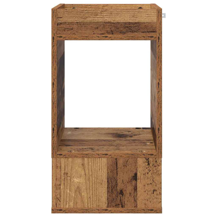 Endebord Gammelt træ 30 x 30 x 56 cm Konstrueret træ
