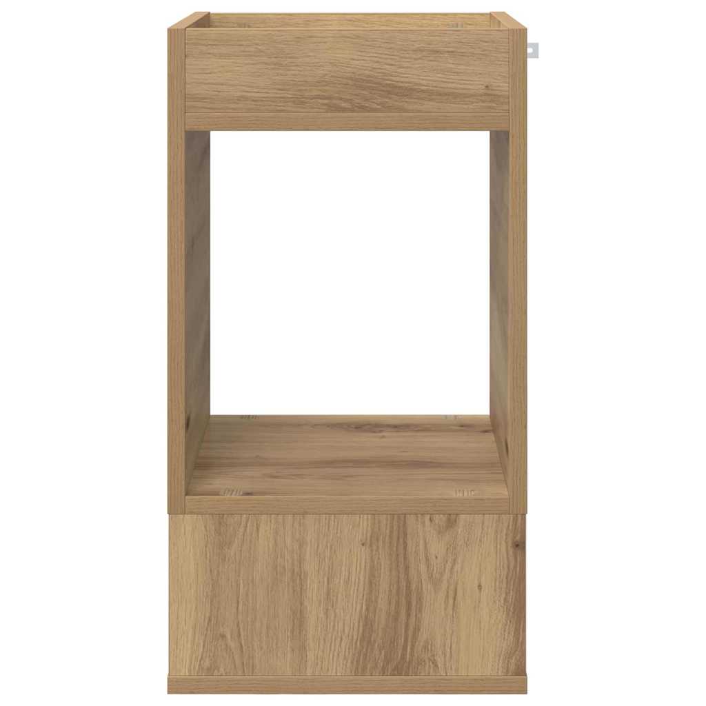 Endebord Artisan Egetræ 30 x 30 x 56 cm Konstrueret træ