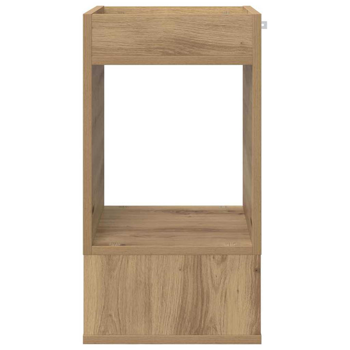 Endebord Artisan Egetræ 30 x 30 x 56 cm Konstrueret træ