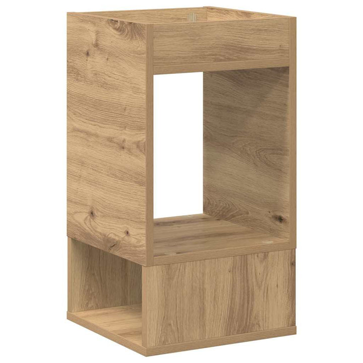 Endebord 2 stk. Artisan Egetræ 30 x 30 x 56 cm Konstrueret træ