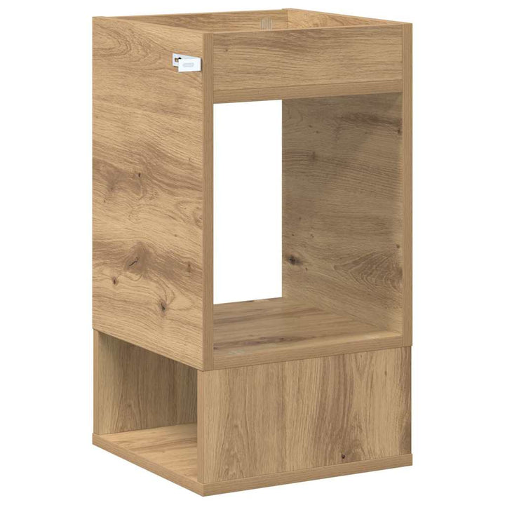 Endebord 2 stk. Artisan Egetræ 30 x 30 x 56 cm Konstrueret træ