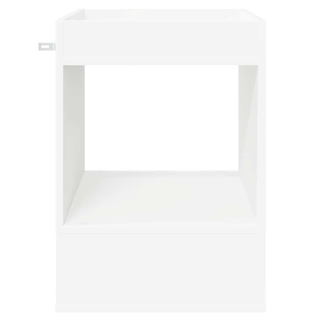 Endebord 2 pcs Hvid 40 x 40 x 56 cm Konstrueret træ