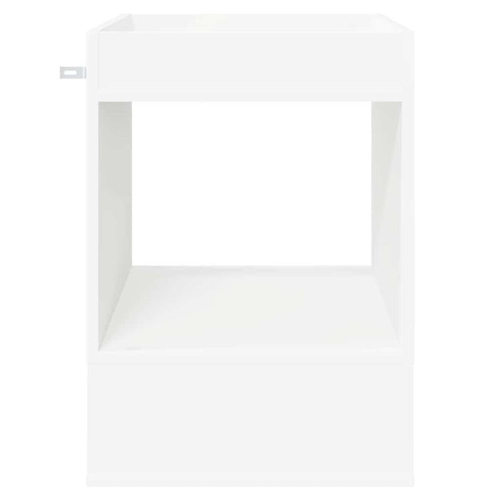 Endebord 2 pcs Hvid 40 x 40 x 56 cm Konstrueret træ