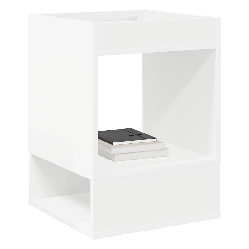 Endebord 2 pcs Hvid 40 x 40 x 56 cm Konstrueret træ