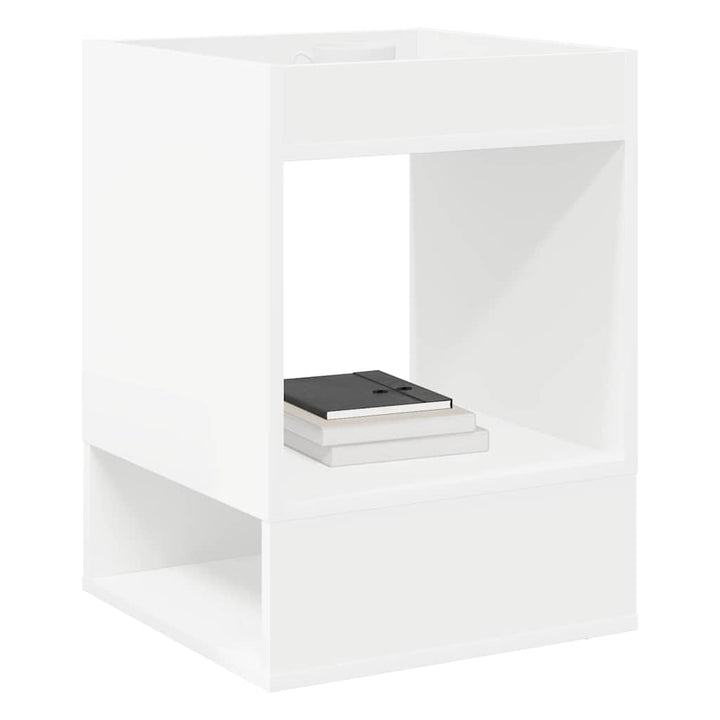 Endebord 2 pcs Hvid 40 x 40 x 56 cm Konstrueret træ