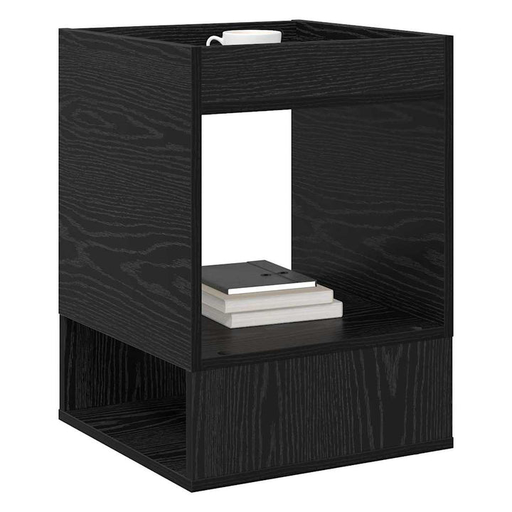 Endebord Sort eg 40 x 40 x 56 cm Konstrueret træ