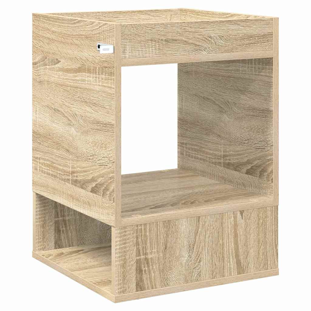 Endebord Sonoma eg 40 x 40 x 56 cm Konstrueret træ