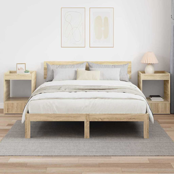 Endebord 2 pcs Sonoma eg 40 x 40 x 56 cm Konstrueret træ