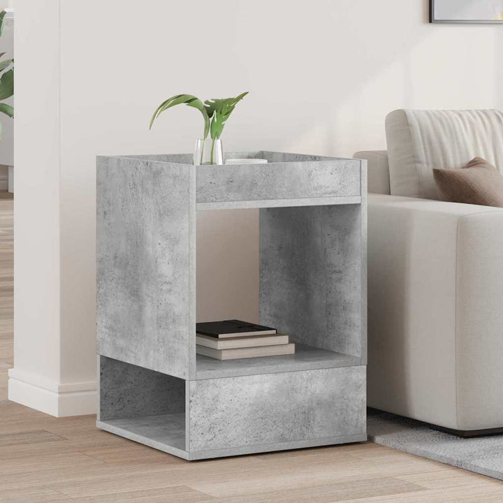 Endebord Beton Grå 40 x 40 x 56 cm Konstrueret træ
