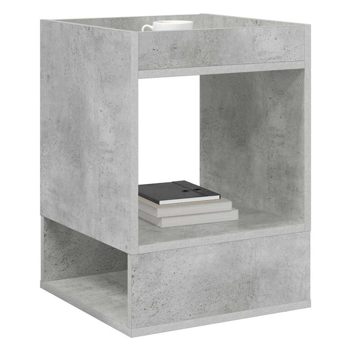 Endebord Beton Grå 40 x 40 x 56 cm Konstrueret træ
