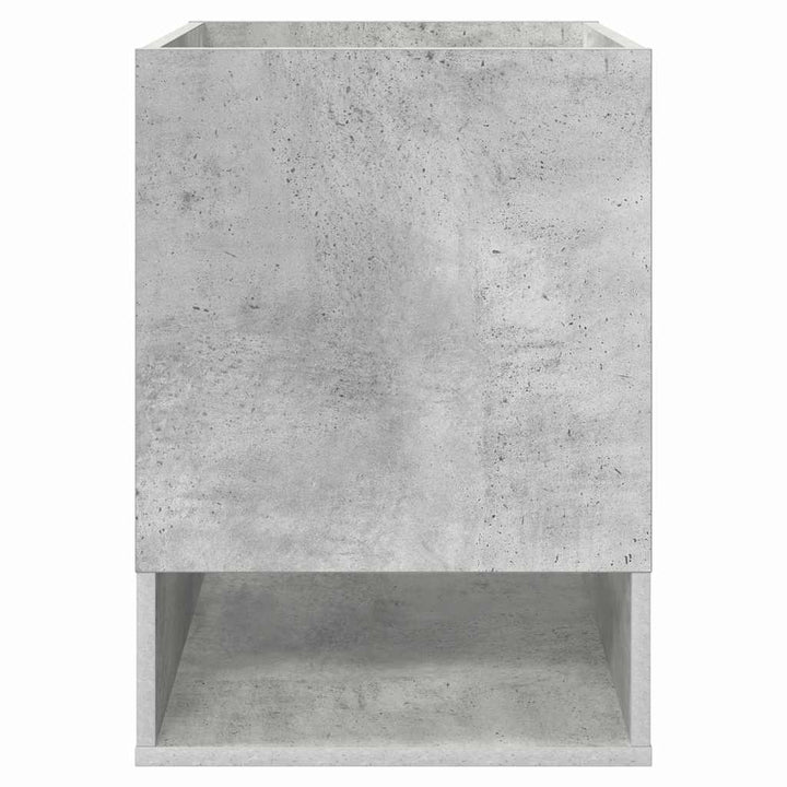 Endebord 2 pcs Beton Grå 40 x 40 x 56 cm Konstrueret træ