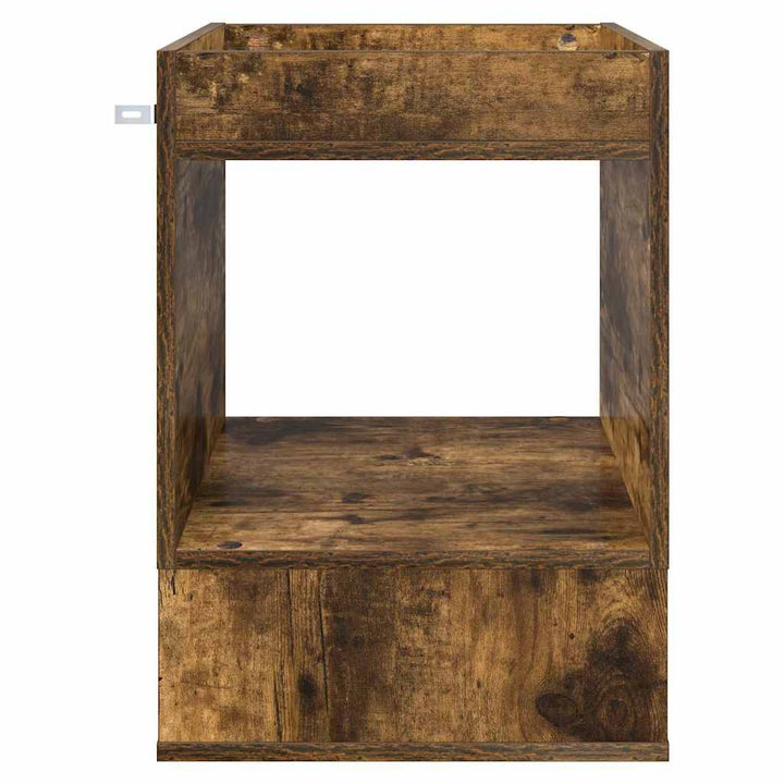 Endebord Røget eg 40 x 40 x 56 cm Konstrueret træ