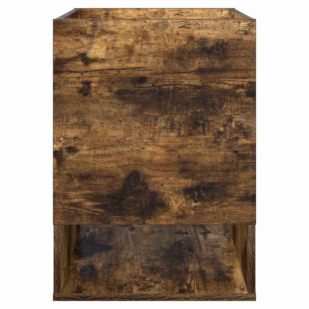 Endebord 2 pcs Røget eg 40 x 40 x 56 cm Konstrueret træ