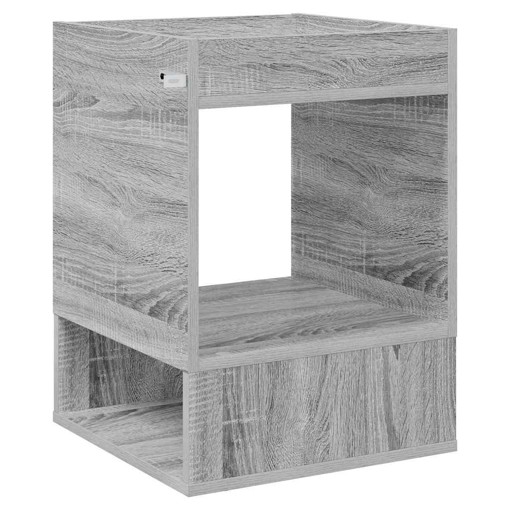 Endebord 2 pcs Grå Sonoma 40 x 40 x 56 cm Konstrueret træ
