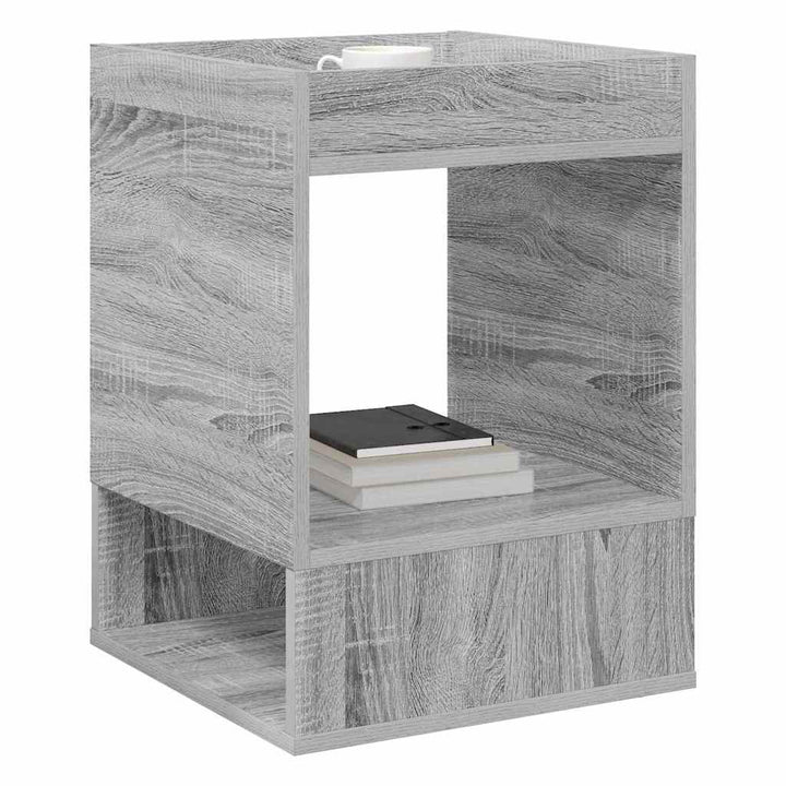 Endebord 2 pcs Grå Sonoma 40 x 40 x 56 cm Konstrueret træ