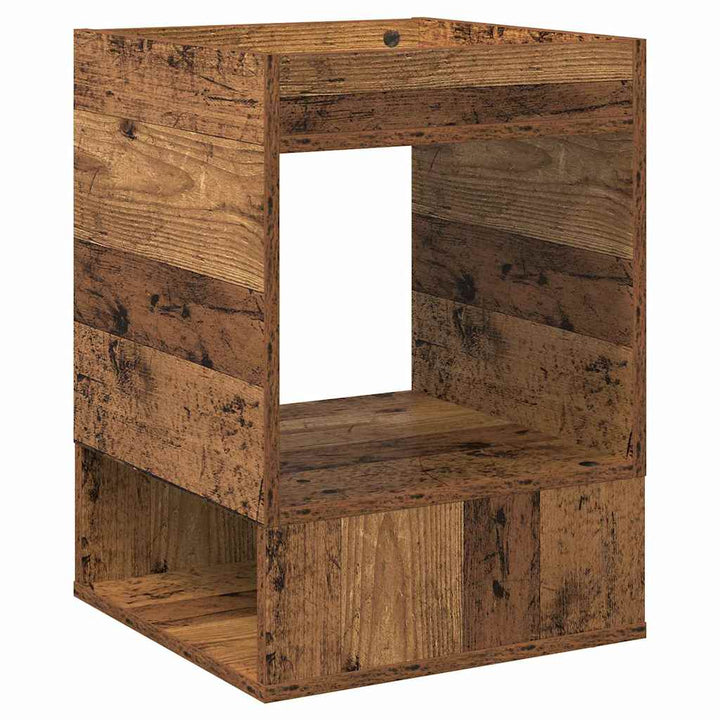 Endebord Gammelt træ 40 x 40 x 56 cm Konstrueret træ