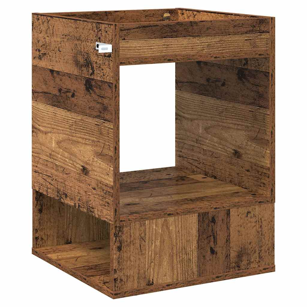Endebord Gammelt træ 40 x 40 x 56 cm Konstrueret træ
