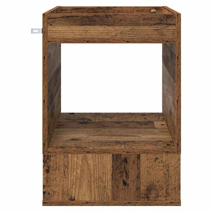 Endebord Gammelt træ 40 x 40 x 56 cm Konstrueret træ