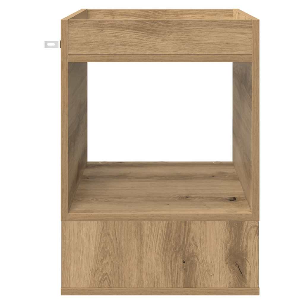Endebord Artisan Egetræ 40 x 40 x 56 cm Konstrueret træ