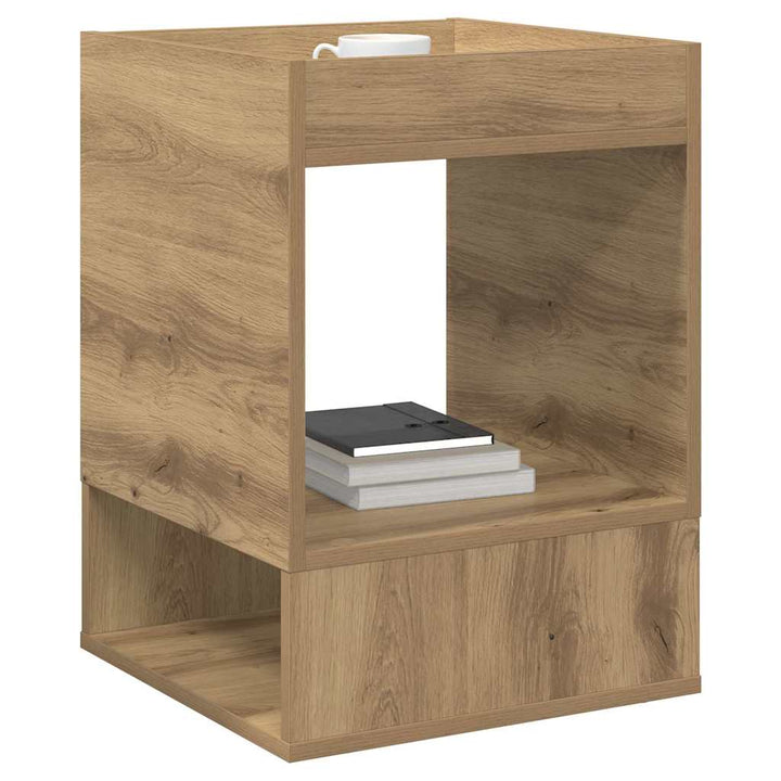 Endebord 2 stk. Artisan Egetræ 40 x 40 x 56 cm Konstrueret træ