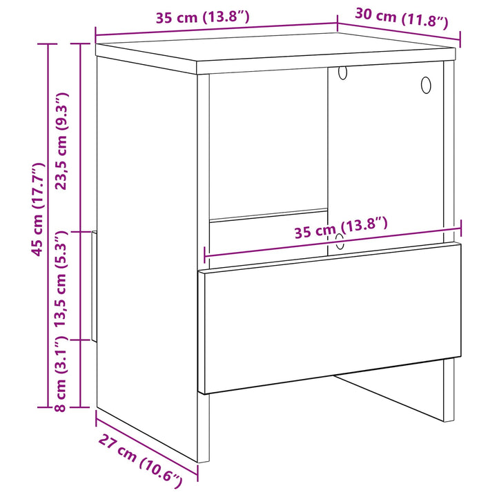 Magasin Rack Sort eg 35 x 30 x 45 cm