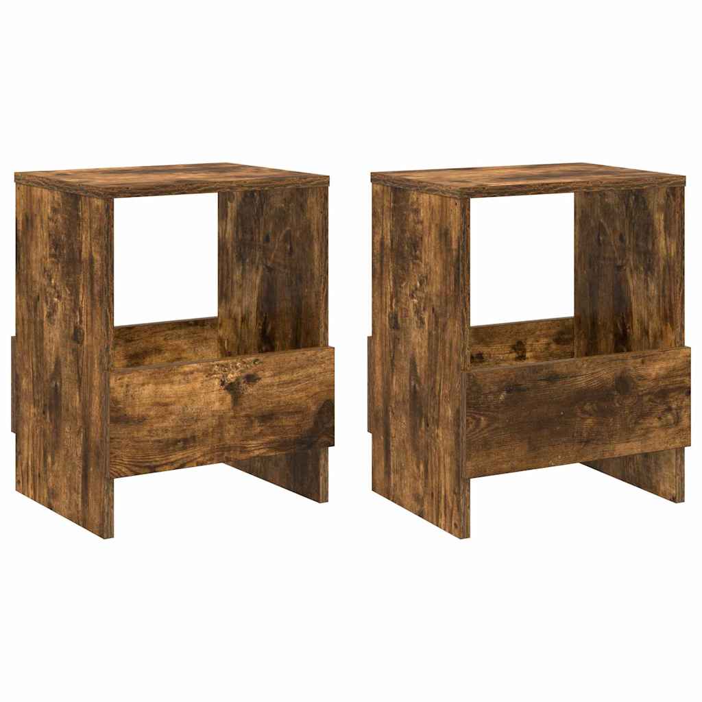 Magasin Rack 2 stk. Røget eg 35 x 30 x 45 cm