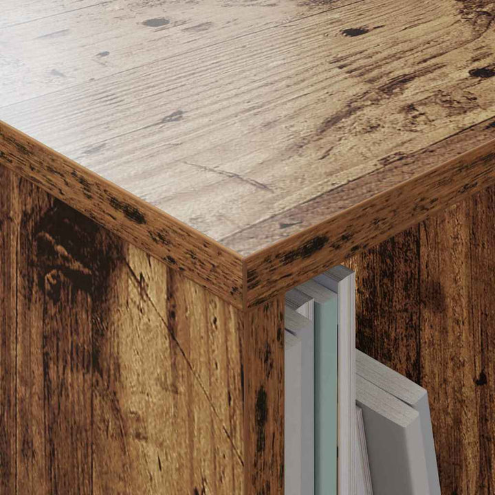 Magasin Rack 2 stk. Gammelt træ 35 x 30 x 45 cm
