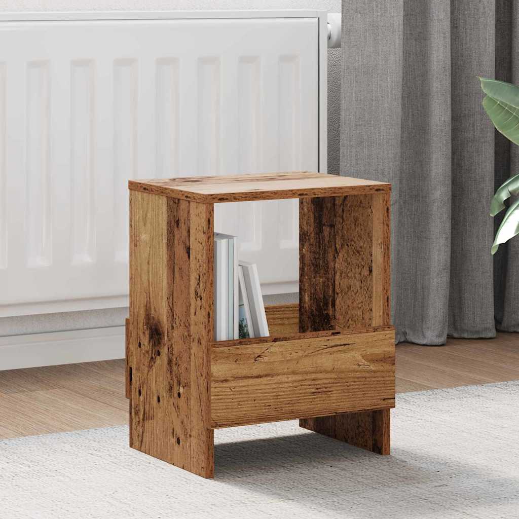 Magasin Rack 2 stk. Gammelt træ 35 x 30 x 45 cm