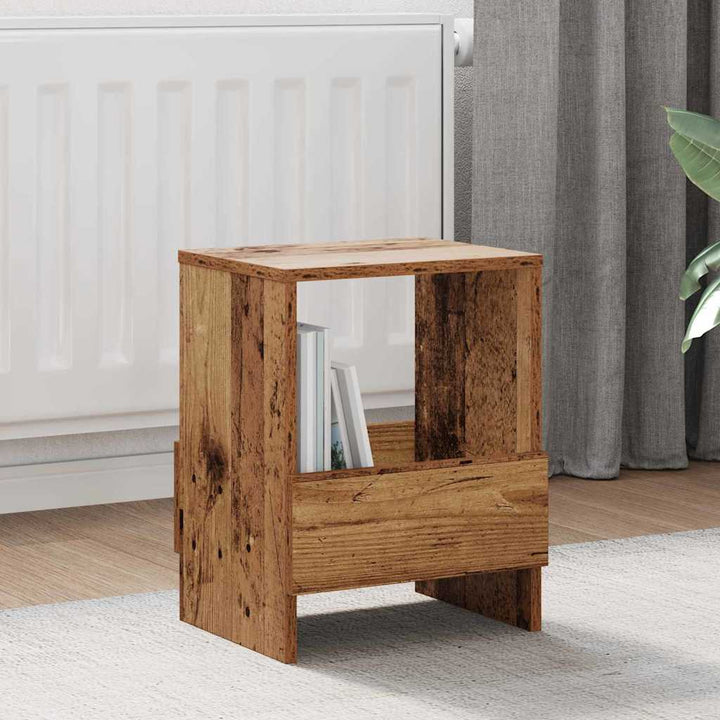 Magasin Rack 2 stk. Gammelt træ 35 x 30 x 45 cm