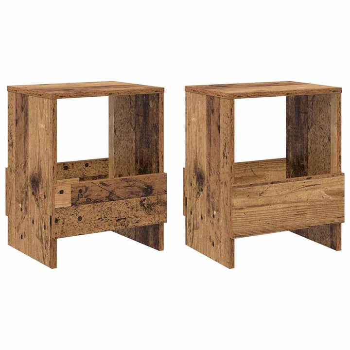 Magasin Rack 2 stk. Gammelt træ 35 x 30 x 45 cm