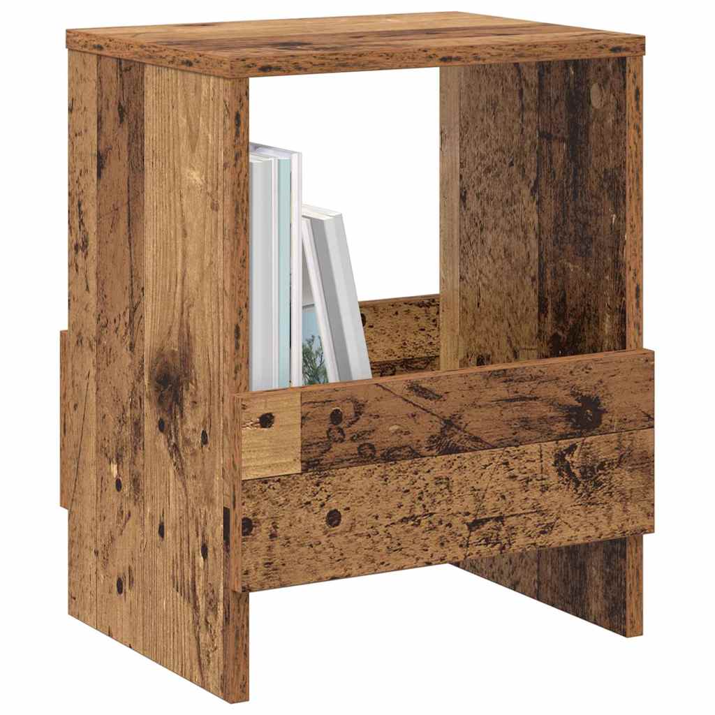 Magasin Rack 2 stk. Gammelt træ 35 x 30 x 45 cm
