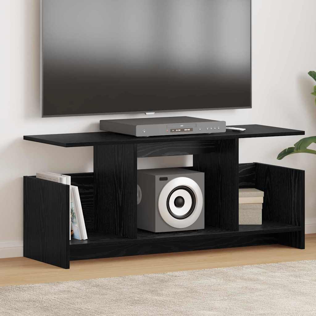 TV-bord 102 x 35 x 45 cm Sort eg Konstrueret træ