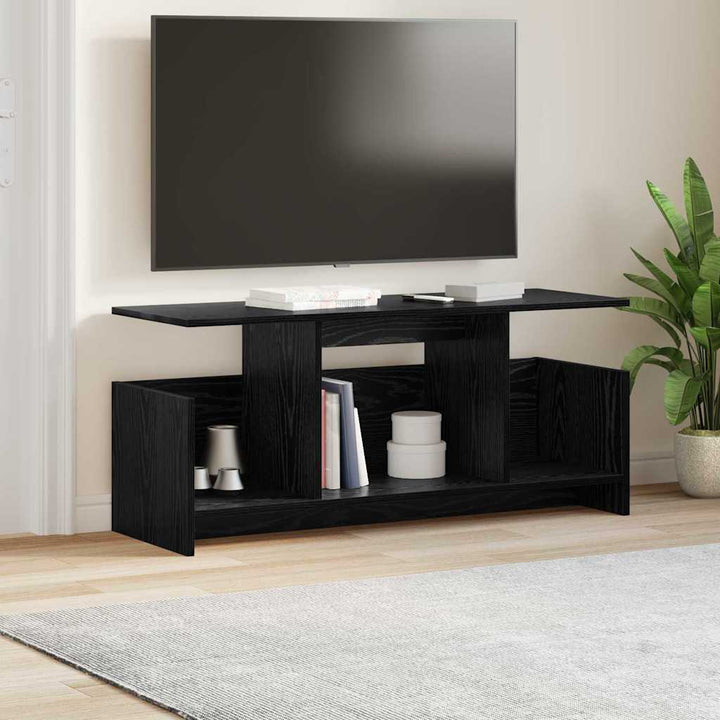 TV-bord 102 x 35 x 45 cm Sort eg Konstrueret træ