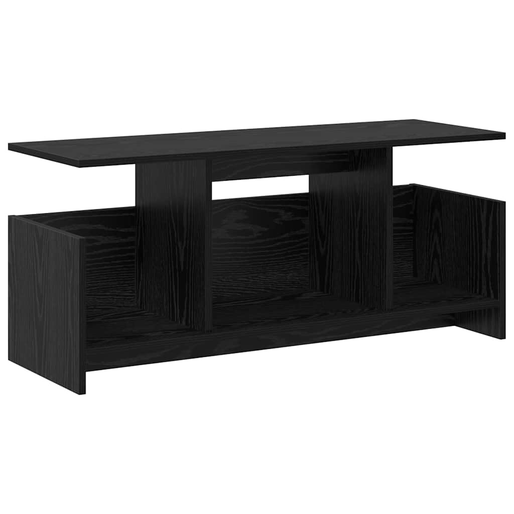 TV-bord 102 x 35 x 45 cm Sort eg Konstrueret træ