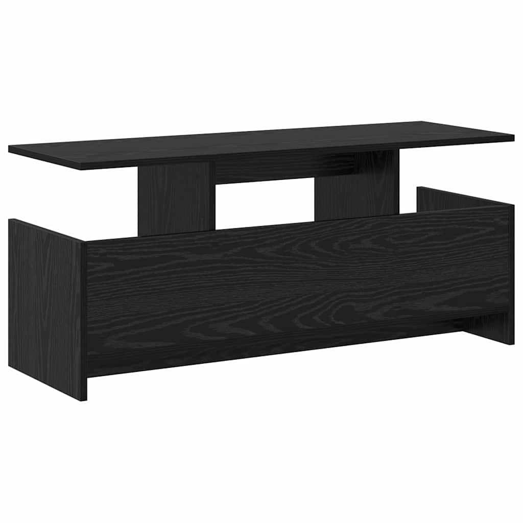 TV-bord 102 x 35 x 45 cm Sort eg Konstrueret træ