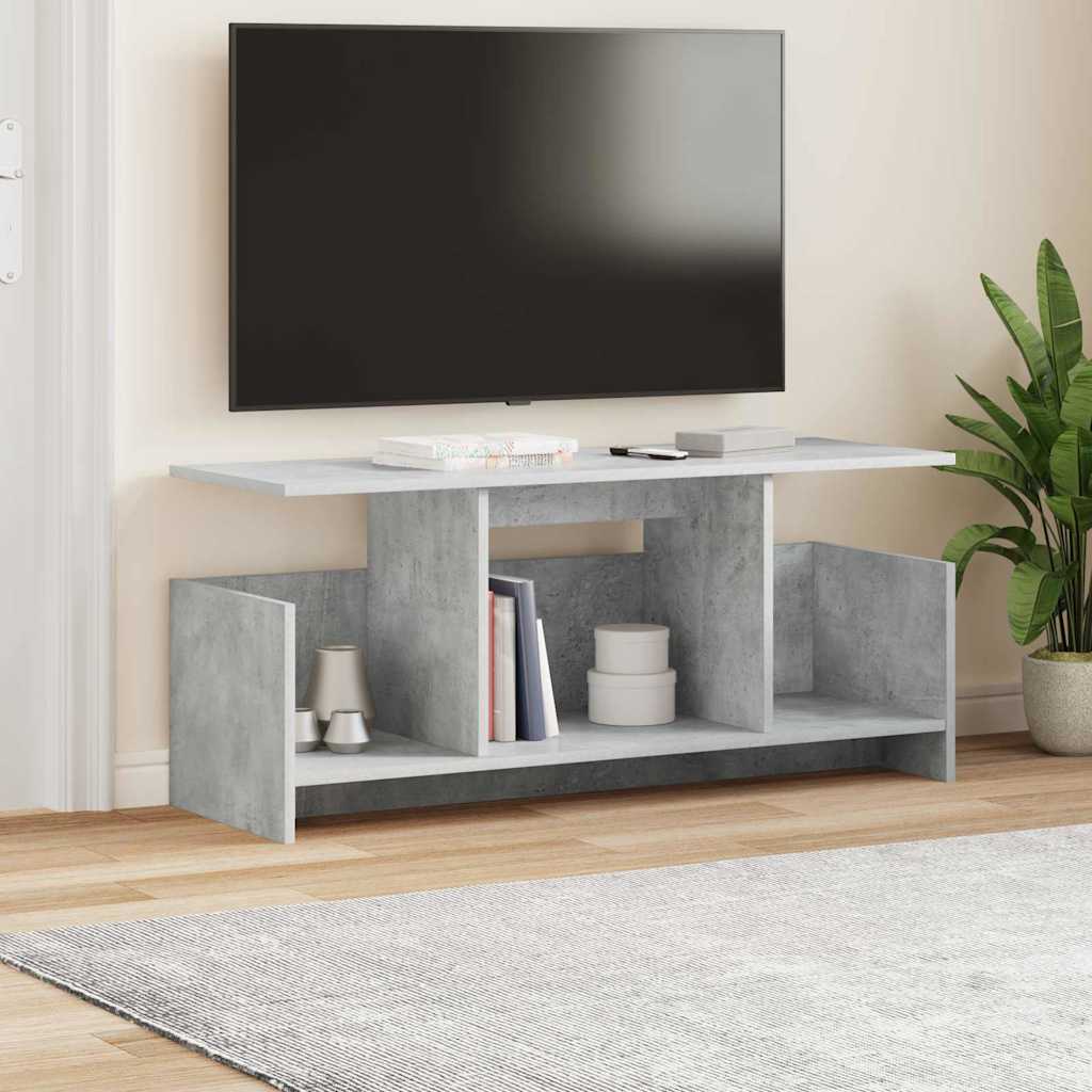 TV-bord 102 x 35 x 45 cm Beton Grå Konstrueret træ