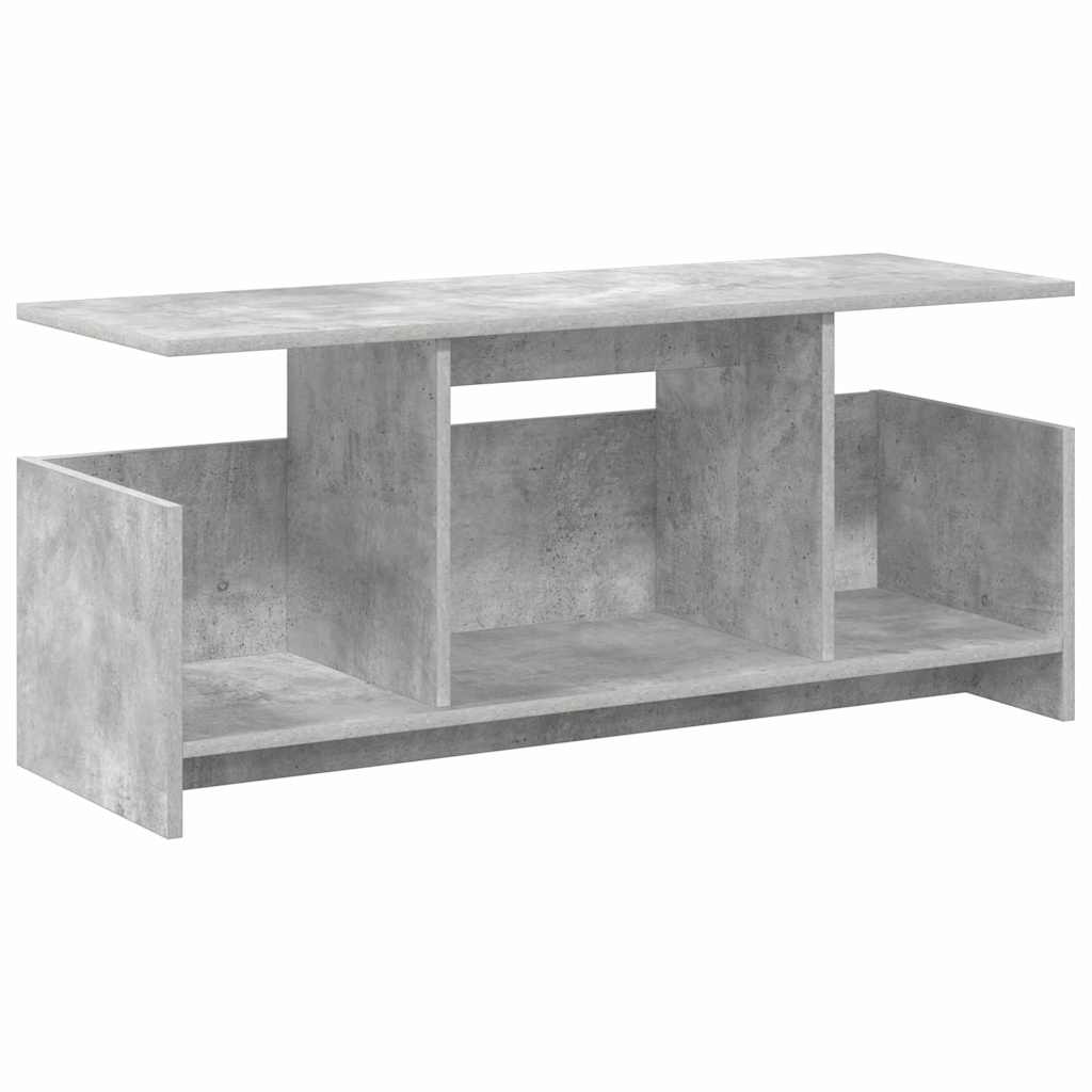 TV-bord 102 x 35 x 45 cm Beton Grå Konstrueret træ