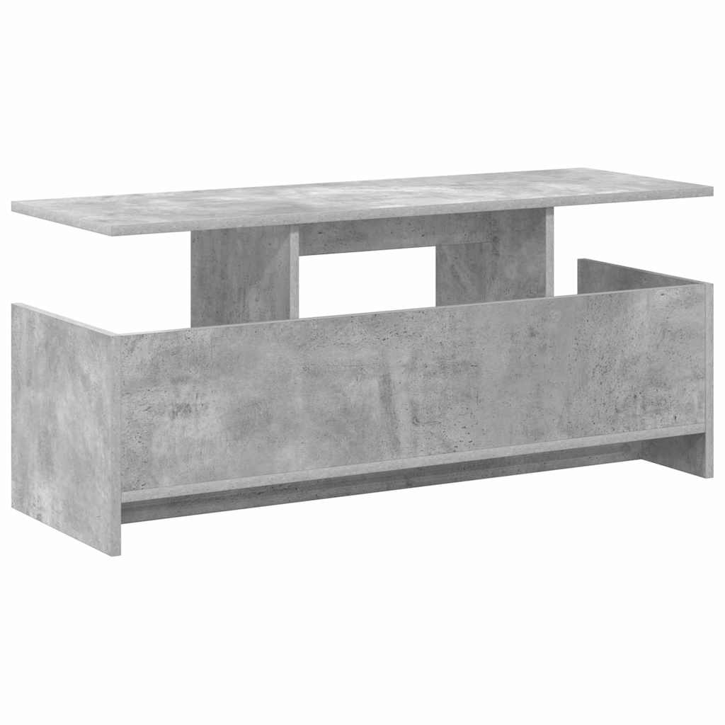 TV-bord 102 x 35 x 45 cm Beton Grå Konstrueret træ