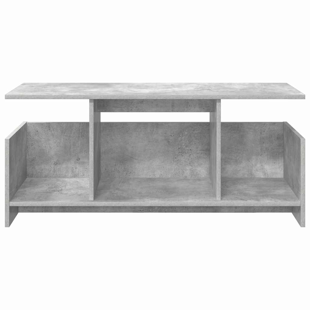 TV-bord 102 x 35 x 45 cm Beton Grå Konstrueret træ