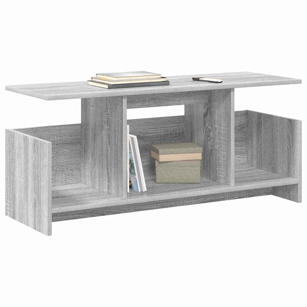 TV-bord Grå Sonoma 102 x 35 x 45 cm Konstrueret træ