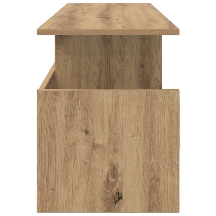 TV-bord 102 x 35 x 45 cm Artisan Egetræ Konstrueret træ