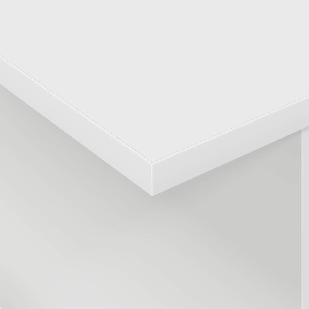 TV-bord 2 pcs Hvid 50 x 35 x 45 cm Konstrueret træ