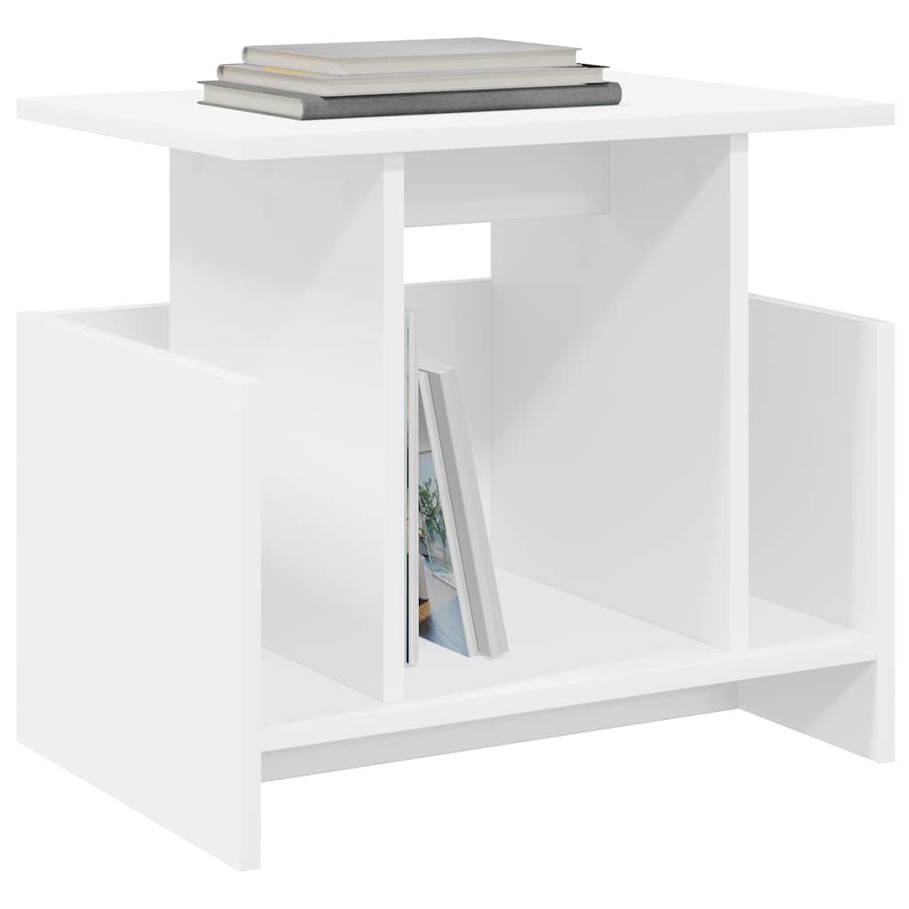 TV-bord 2 pcs Hvid 50 x 35 x 45 cm Konstrueret træ