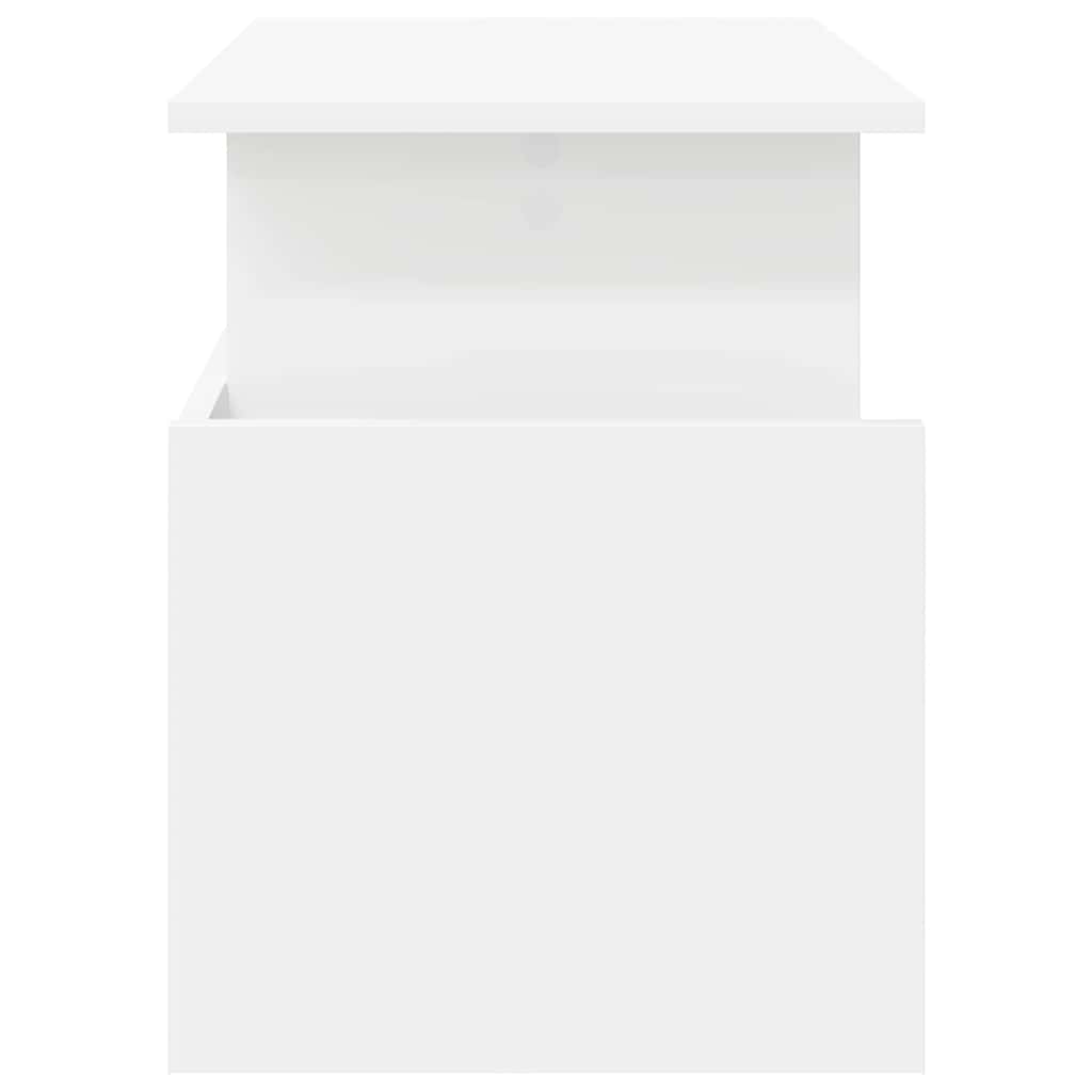 TV-bord 2 pcs Hvid 50 x 35 x 45 cm Konstrueret træ