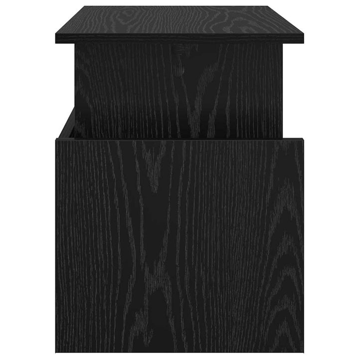 TV-bord 2 pcs Sort eg 50 x 35 x 45 cm Konstrueret træ